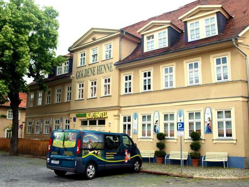 Hotel Garni Goldene Henne Arnstadt Esterno foto